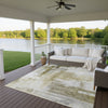 Dalyn Ravenna RN6 Taupe Machine Washable Area Rug Outdoor Lifestyle Image Feature