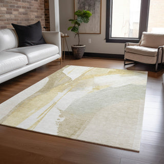 Dalyn Ravenna RN7 Beige Machine Washable Area Rug Lifestyle Image Feature