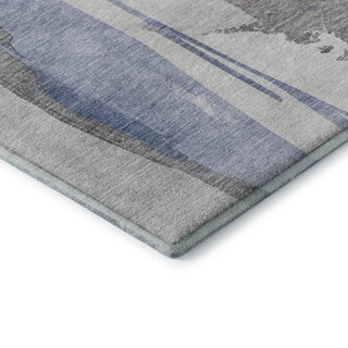 Dalyn Ravenna RN7 Denim Machine Washable Area Rug Corner Image