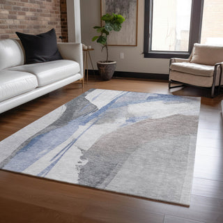 Dalyn Ravenna RN7 Denim Machine Washable Area Rug Lifestyle Image Feature