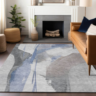 Dalyn Ravenna RN7 Denim Machine Washable Area Rug Lifestyle Image Feature