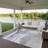 Dalyn Ravenna RN7 Denim Machine Washable Area Rug Outdoor Lifestyle Image Feature
