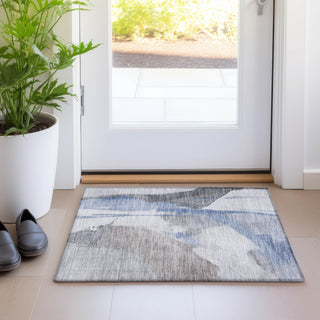 Dalyn Ravenna RN7 Denim Machine Washable Area Rug Scatter Lifestyle Image Feature