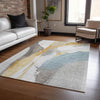 Dalyn Ravenna RN7 Gold Machine Washable Area Rug Lifestyle Image Feature