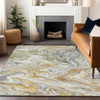 Dalyn Ravenna RN8 Linen Machine Washable Area Rug Lifestyle Image Feature