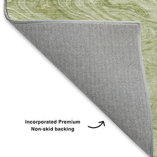 Dalyn Ravenna RN8 Sage Machine Washable Area Rug Backing Image