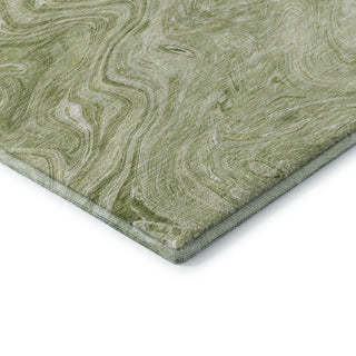 Dalyn Ravenna RN8 Sage Machine Washable Area Rug Corner Image