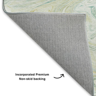 Dalyn Ravenna RN8 Sky Machine Washable Area Rug Backing Image