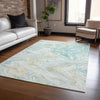 Dalyn Ravenna RN8 Sky Machine Washable Area Rug Lifestyle Image Feature
