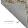 Dalyn Ravenna RN8 Taupe Machine Washable Area Rug Backing Image