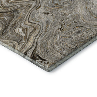 Dalyn Ravenna RN8 Taupe Machine Washable Area Rug Corner Image
