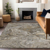 Dalyn Ravenna RN8 Taupe Machine Washable Area Rug Lifestyle Image Feature