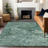 Dalyn Ravenna RN8 Teal Machine Washable Area Rug Lifestyle Image Feature