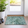 Dalyn Ravenna RN8 Teal Machine Washable Area Rug Scatter Lifestyle Image Feature
