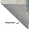Dalyn Ravenna RN9 Blue Machine Washable Area Rug Backing Image
