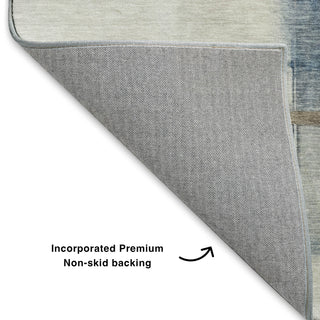 Dalyn Ravenna RN9 Blue Machine Washable Area Rug Backing Image