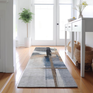 Dalyn Ravenna RN9 Blue Machine Washable Area Rug Runner Lifestyle Image Feature