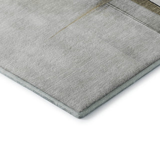 Dalyn Ravenna RN9 Gray Machine Washable Area Rug Corner Image