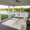 Dalyn Ravenna RN9 Putty Machine Washable Area Rug Outdoor Lifestyle Image Feature
