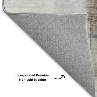 Dalyn Ravenna RN9 Taupe Machine Washable Area Rug Backing Image