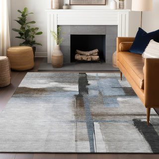 Dalyn Ravenna RN9 Taupe Machine Washable Area Rug Lifestyle Image Feature