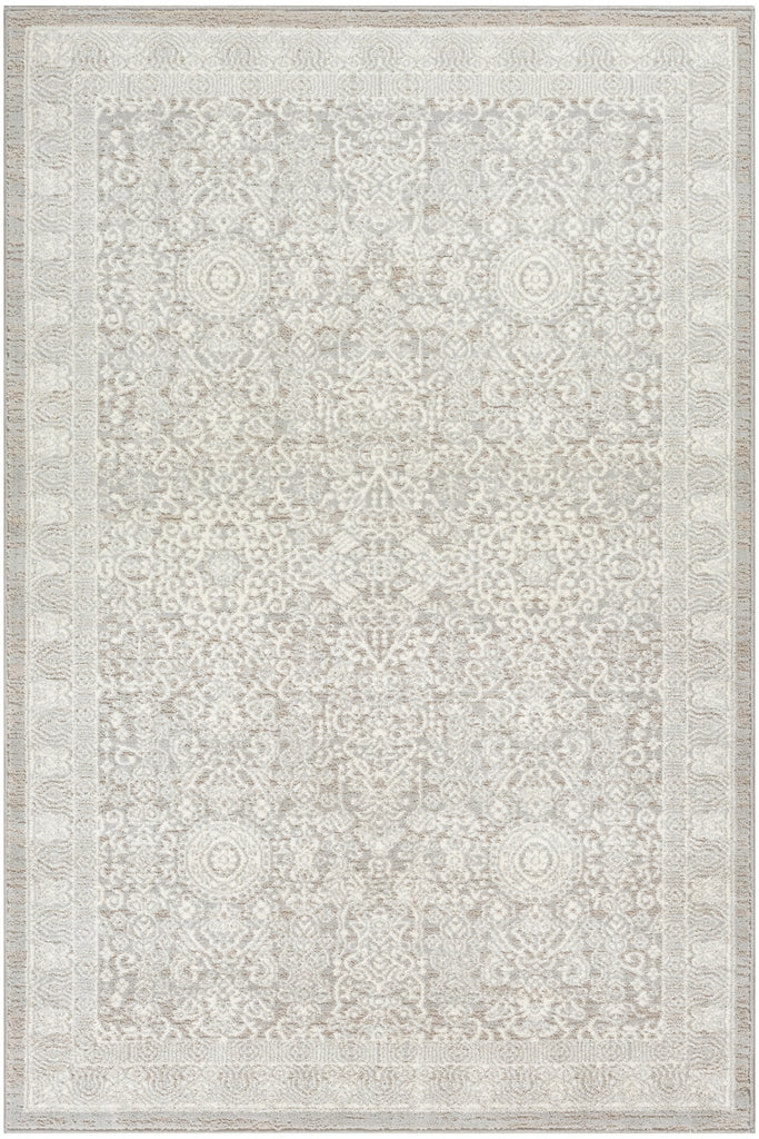 Nourison Renewed RNW01 Silver Ivory Area Rug main image