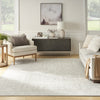 Nourison Renewed RNW01 Silver Ivory Area Rug Room Image Feature