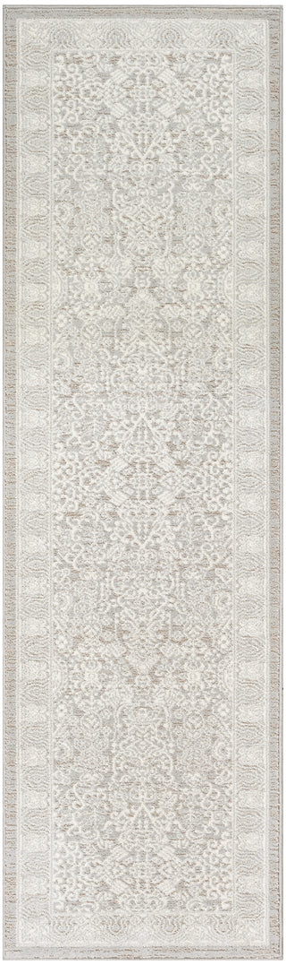 Nourison Renewed RNW01 Silver Ivory Area Rug Main Image
