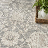 Nourison Renewed RNW02 Charcoal Area Rug Corner Image