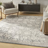 Nourison Renewed RNW02 Charcoal Area Rug Corner Image