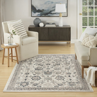 Nourison Renewed RNW02 Ivory Multicolor Area Rug Corner Image