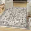 Nourison Renewed RNW02 Ivory Multicolor Area Rug Corner Image