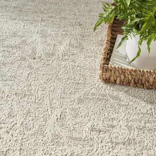 Nourison Renewed RNW03 Ivory Beige Area Rug Corner Image