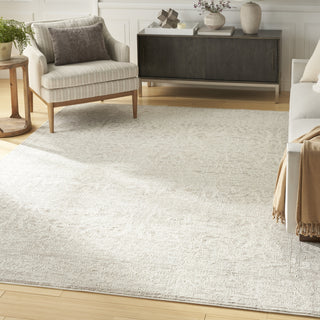 Nourison Renewed RNW03 Ivory Beige Area Rug Corner Image