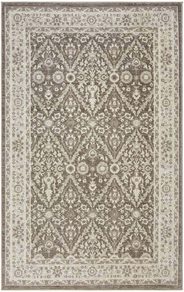 Nourison Renewed RNW04 Ivory Mocha Area Rug main image