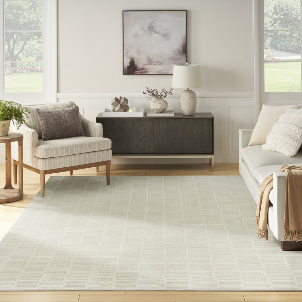 Nourison Renewed RNW05 Ivory Area Rug Room Image Feature