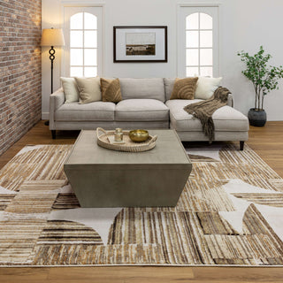 Karastan Milestones Rock Ridge Tan Area Rug by Drew and Jonathan Home