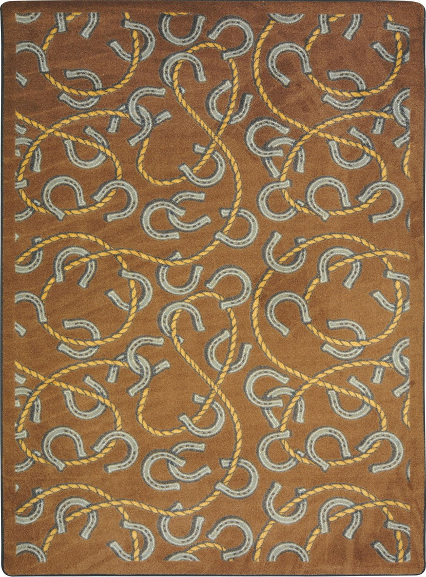 Joy Carpets Kaleidoscope Rodeo Chocolate Area Rug