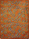Joy Carpets Kaleidoscope Rodeo Rust Area Rug