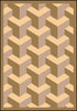 Joy Carpets Kaleidoscope Rooftop Beige Area Rug