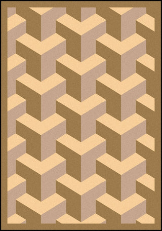 Joy Carpets Kaleidoscope Rooftop Beige Area Rug