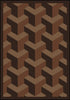 Joy Carpets Kaleidoscope Rooftop Chocolate Area Rug