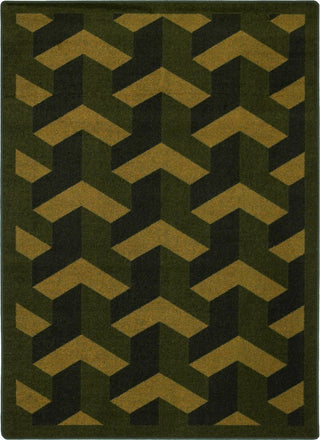 Joy Carpets Kaleidoscope Rooftop Olive Area Rug