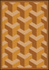 Joy Carpets Kaleidoscope Rooftop Wheat Area Rug