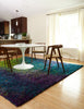 Loloi II Barcelona Shag BS-03 Peacock / Lime Area Rug Roomscene Feature