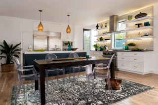 Loloi Elton EO-03 Slate / Ivory Area Rug Roomscene Feature