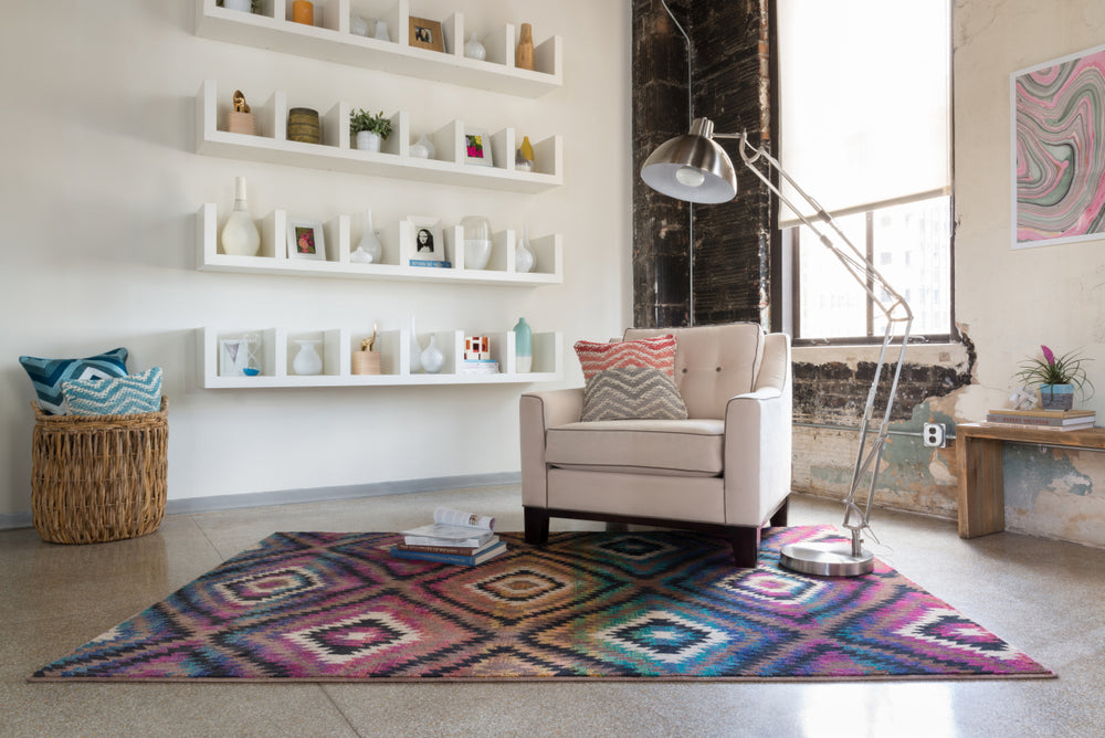 Loloi Sierra SB-01 Brown / Multi Area Rug Roomscene Feature