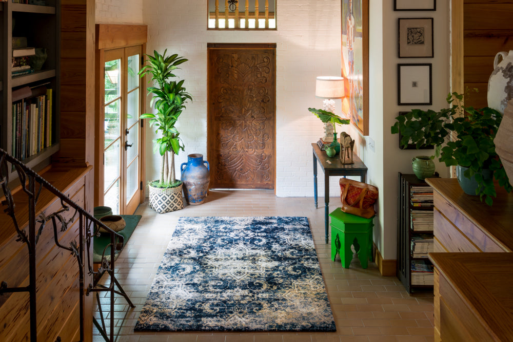Loloi Torrance TC-04 Navy / Ivory Area Rug Roomscene Feature
