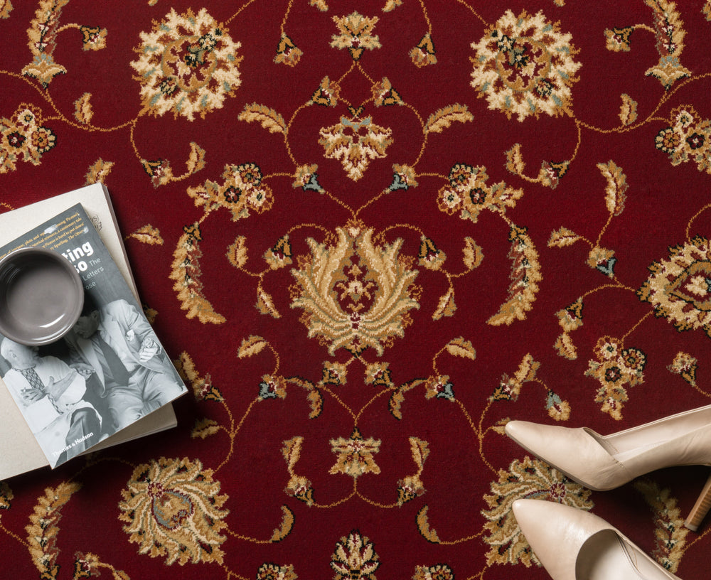 Loloi Welbourne WL-05 Red / Beige Area Rug Roomscene Feature
