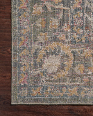 Chris Loves Julia x Loloi Rosemarie ROE-01 Stone/Multi Area Rug Corner Image